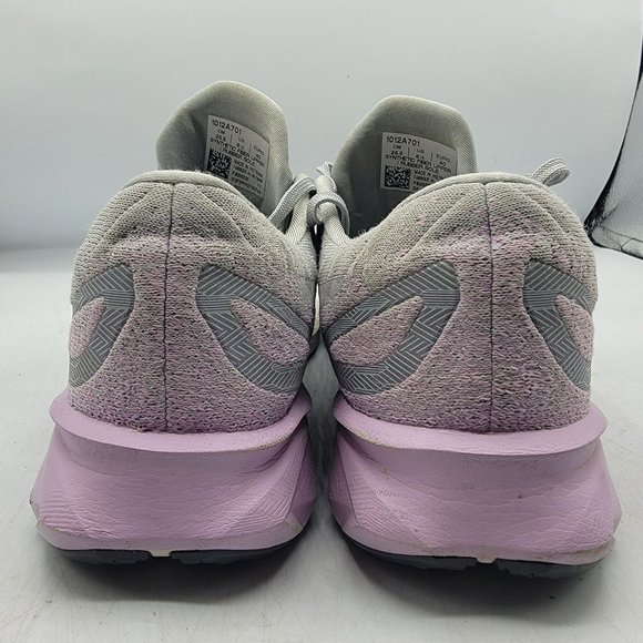 Asics Dynablast Women 8.5 Gray Purple Running Shoes Lace Up Low Top 1012A701 - Picture 6 of 13